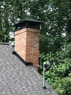 GAF Appalachian Sky with new chimney cap — Peachtree Corners, GA